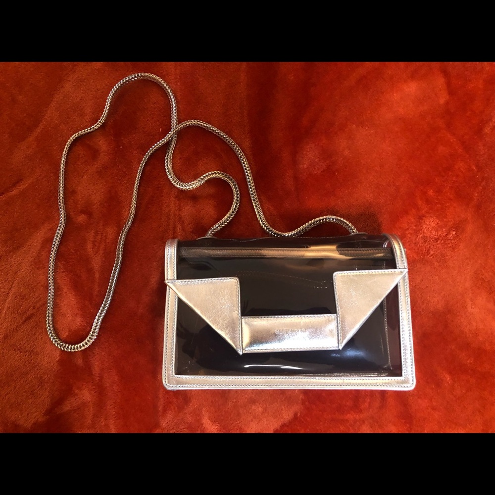 Yves Saint Laurent Betty Bag PVC silver leather